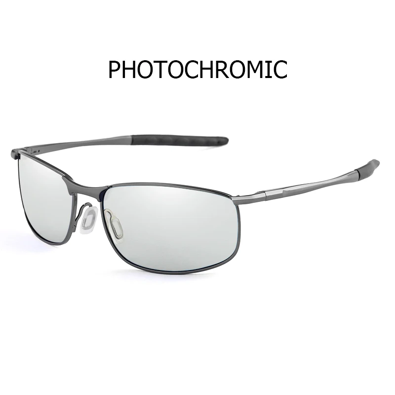 MVBBFJR Модные мужские поляризованные солнцезащитные очки Женские квадратные для вождения в темноте зеркальные очки фотохромные Хамелеон винтажные очки UV400 - Цвет линз: C6 photochromic
