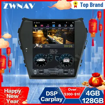 شراء128GB شاشة تسلا لشركة هيونداي سانتا في Ix45 2013 2014 2015 2016 2017 2018 أندرويد 9 سيارة مشغل وسائط متعددة لتحديد المواقع نافي راديو ستيريو