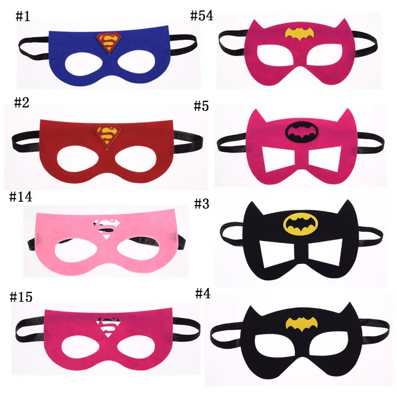mask Batman BatGirl Superhero Cosplay Superman Avengers Thor Halloween Christmas kids Party Masquerade Costumes Masks