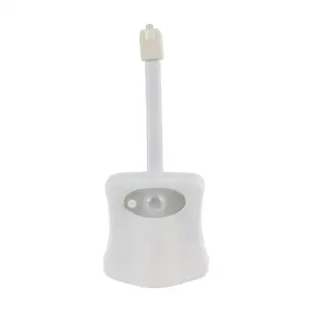 

Smart LED Human Motion Sensor Activated Toilet Night Light Bathroom With 8 Color Toilet Seat Lamp Automatic Sensor Seat Light