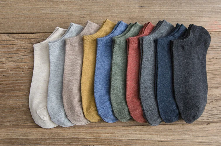 Men Ankle Socks 10 Pairs | Large Size Thin Low Cut Cotton Spandex Summer Breathable Casual Wear