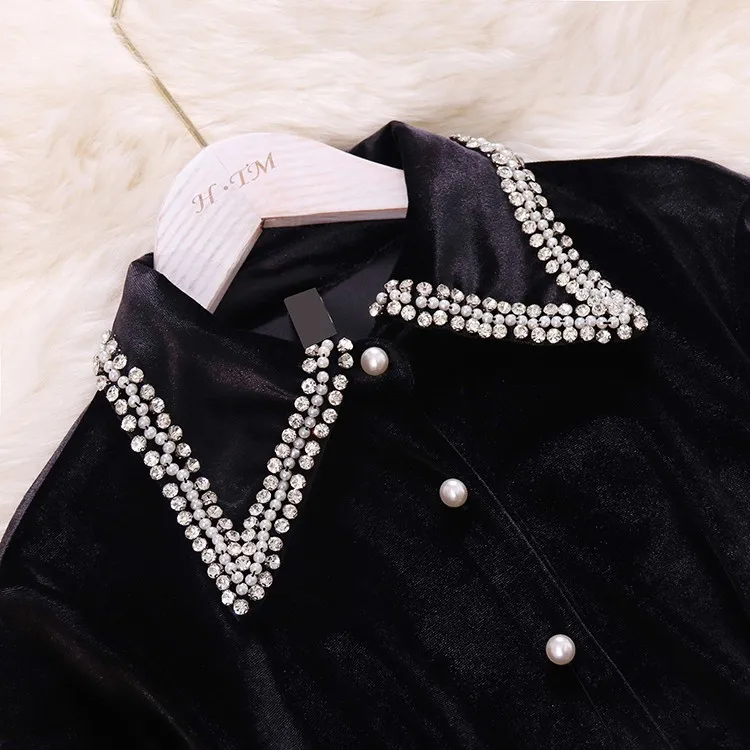 Preise HISUMA 2019 winter neue frauen stehkragen friesen einreiher samt fee kleid weibliche feste taille A linie kleider