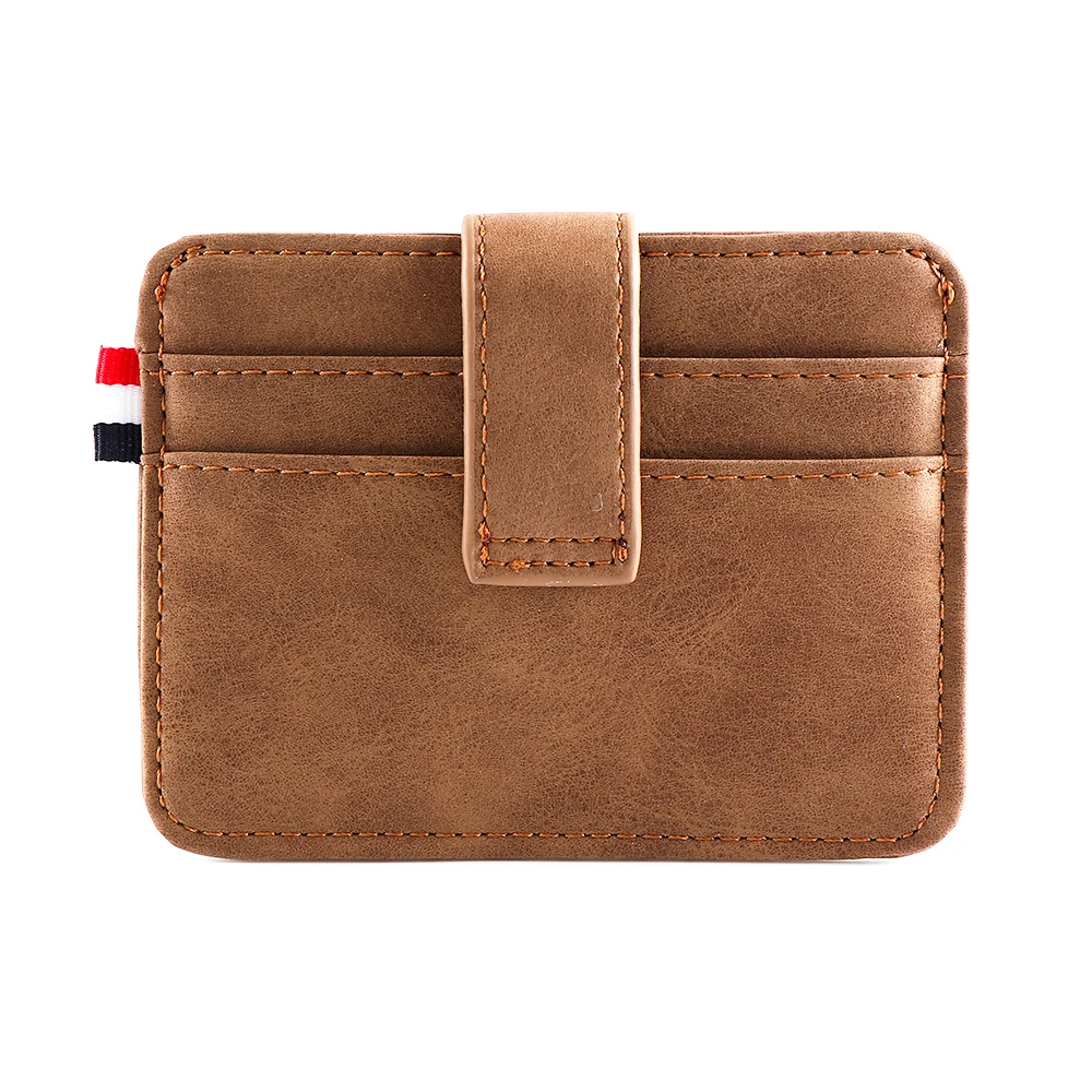 Men's Leather ID Credit Card Holder Wallet Coin Purse Slim Money Pocket Case Multi-card Position