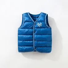 Yi huang/ г., стильный жилет детский однотонный хлопковый жилет с перьями для мальчиков и девочек для маленьких детей