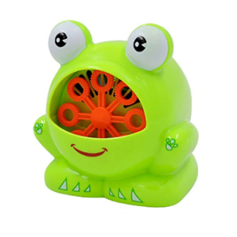2019 New Cute Frog Automatic Bubble Machine Blower Maker Party Summer Outdoor Toy for Kids Gifts 5