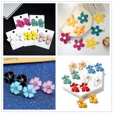 Дизайн, серьги в виде цветка, цветные, разного дизайна, для свадебной вечеринки, массивные серьги, подарок для женщин, ювелирные изделия