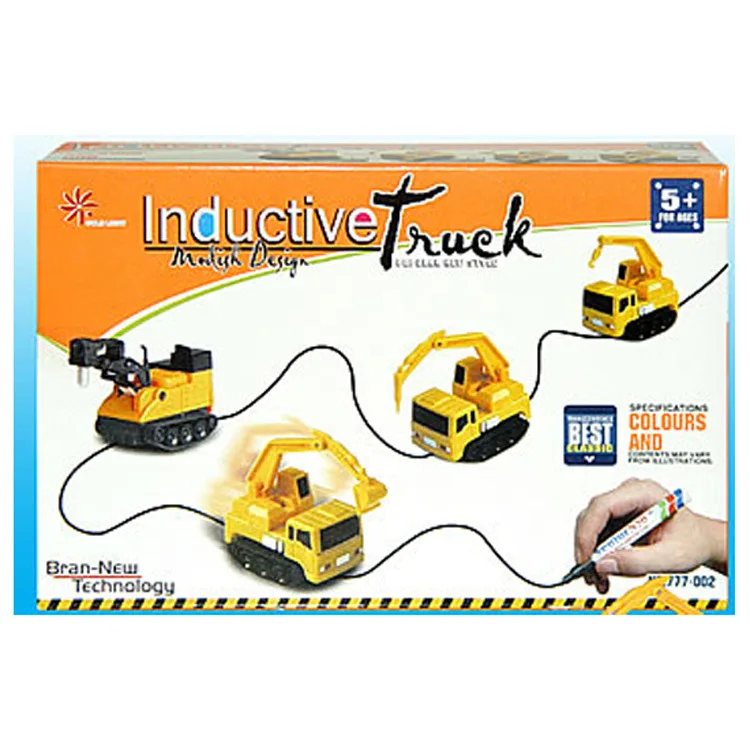 

Loose Thread Sensory Car Automatic Knew the Way with Pen Car CHILDREN'S Toy Engineering Four Mixed