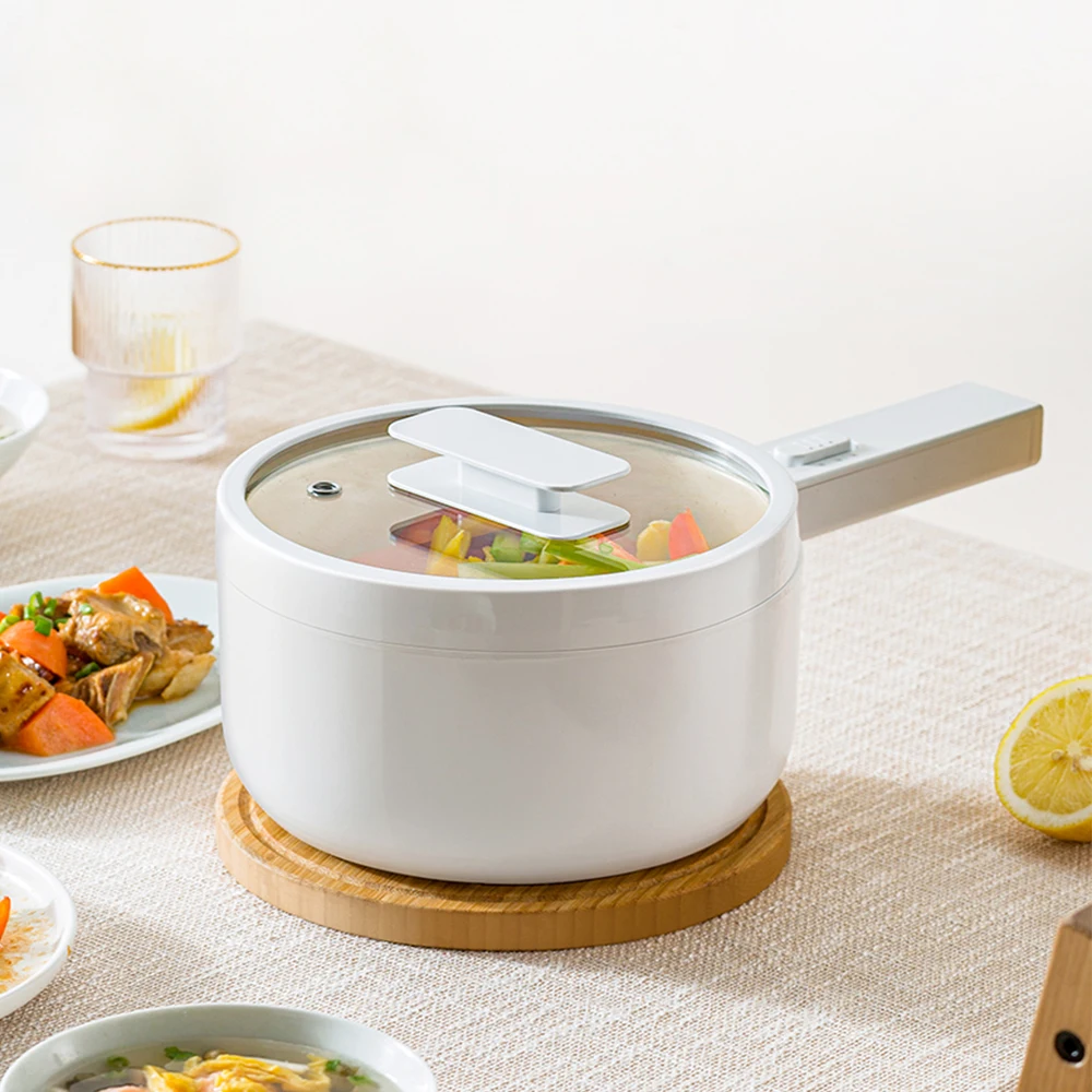 1.5L Multi Electric Cooker 700w Two gears Power Electric Cooking Pot Home Dormitory mini Electric Skillet Fry Cook Steam