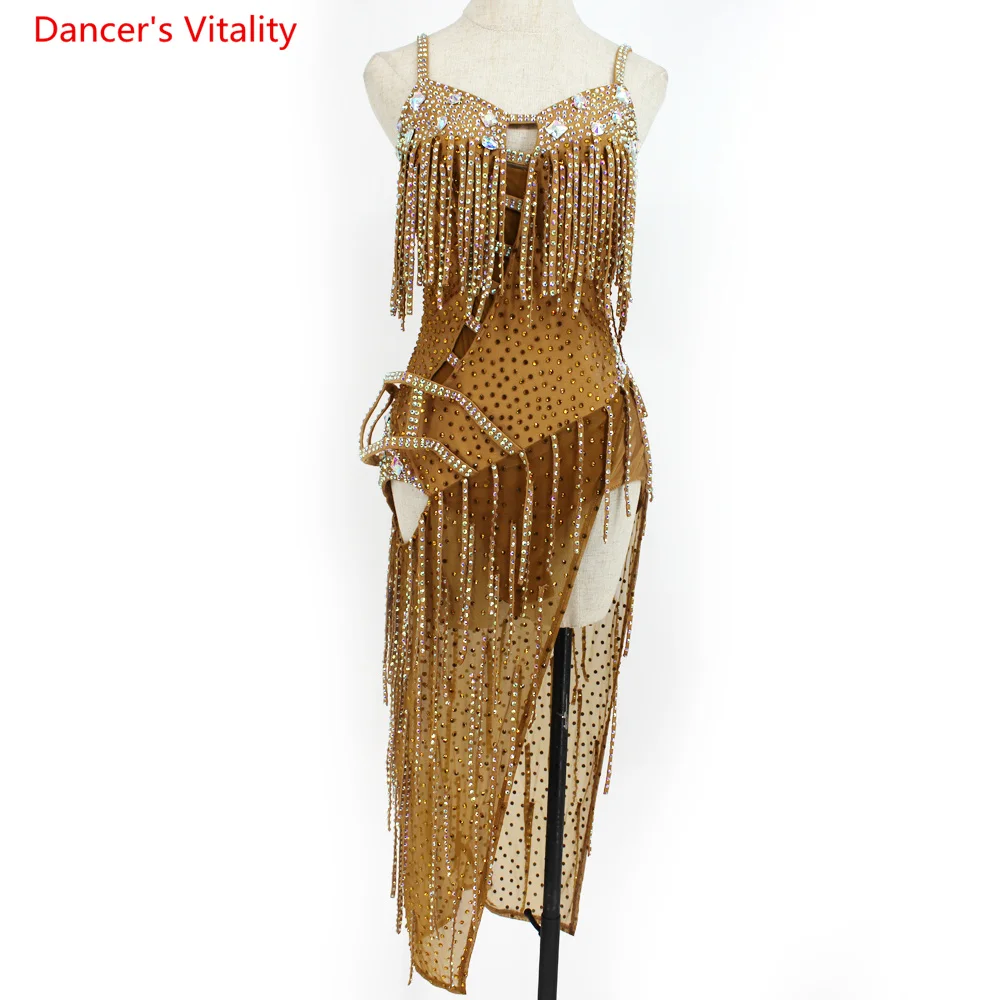 

Женский костюм для латиноамериканских танцев, профессиональные костюмы для латиноамериканских танцев