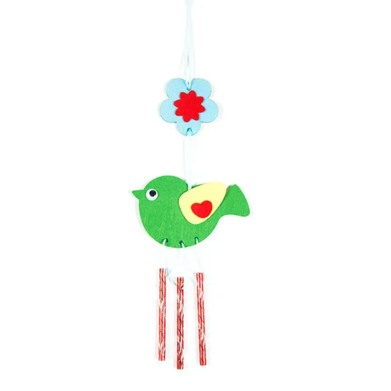 5 DIY Wind Chime детей ручной работы мультфильм животных нетканые пасты изготовление материала пакет подарки для мальчиков и девочек - Цвет: 5