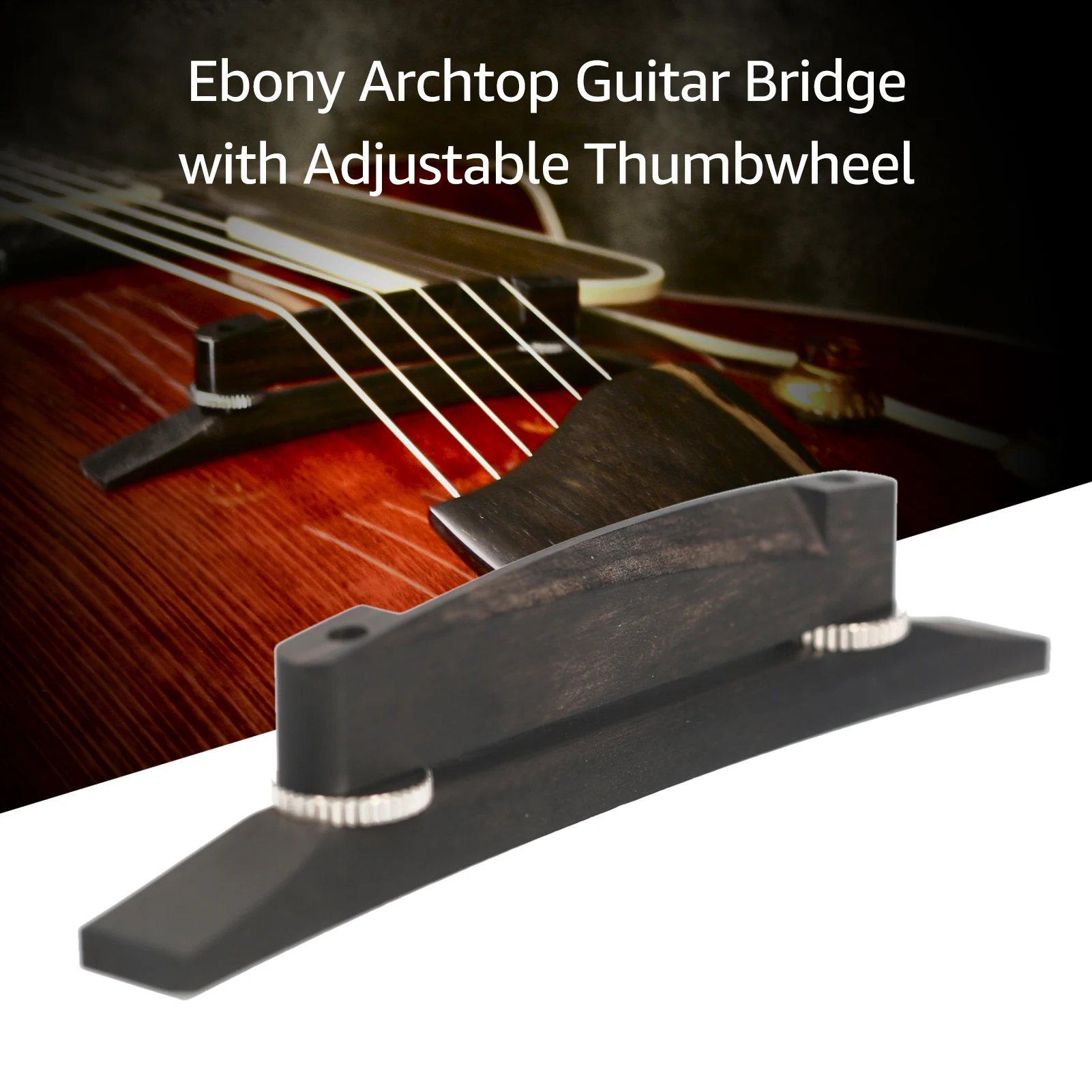 

Бридж Muslady для джаз-гитары, плавающий Archtop Bridge с регулируемым колесиком для гитар Archtop