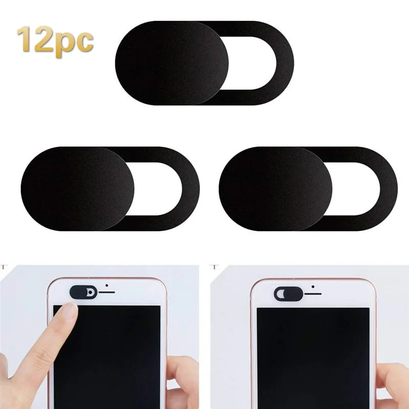 

12pcs 6 pc WebCam Cover Shutter Magnet Slider Plastic Universal For iPad Web Laptop PC Macbook Tablet Privacy Sticker Antipeep