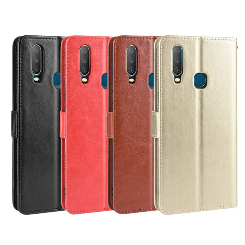 ДЛЯ vivo Y17 Y15 Y12 Y11 чехол Роскошный флип-чехол из искусственной кожи чехол-бумажник подставкой ремешком чехол для BBK vivo Y17 Y15 Y12 Y11 чехлы для телефонов