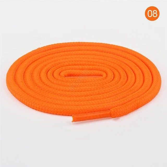 2022 New Shoelace Unisex Ropes Multicolor Waxed Round Cord Dress Shoe Laces Diy High Quality Solid 70-160Cm Colourful Shoelace 08