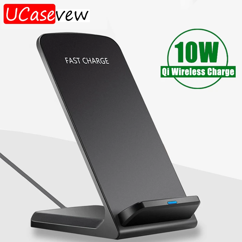 samsung wireless charging pad Qi Wireless Charger Station 10W Fast Charging for Samsung iPhone 11 Pro X Xs 8 Plus Huawei Mobile phone Wireless Chargers Dock samsung wireless charging pad
