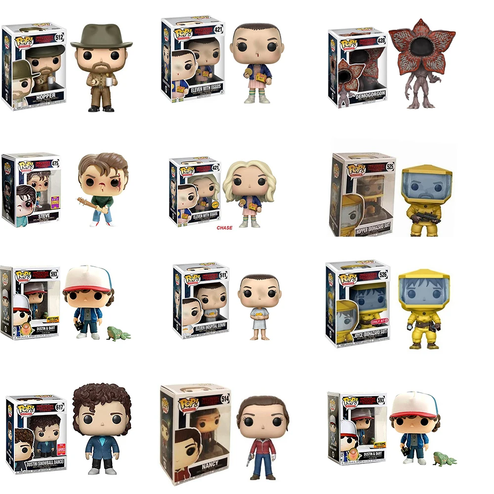 FUNKO pop stranger things Дастин Дротика Snowball Dance Steve Виниловая фигурка Коллекционная модель