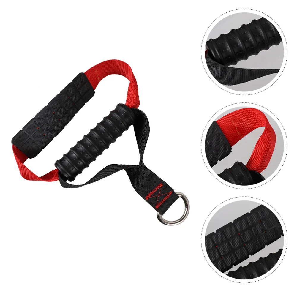 

2pcs D-ring Pull Rope Cable Bar Handle Chest Expander Holder Pull Elastic String Handle for Woman Home Man Salon