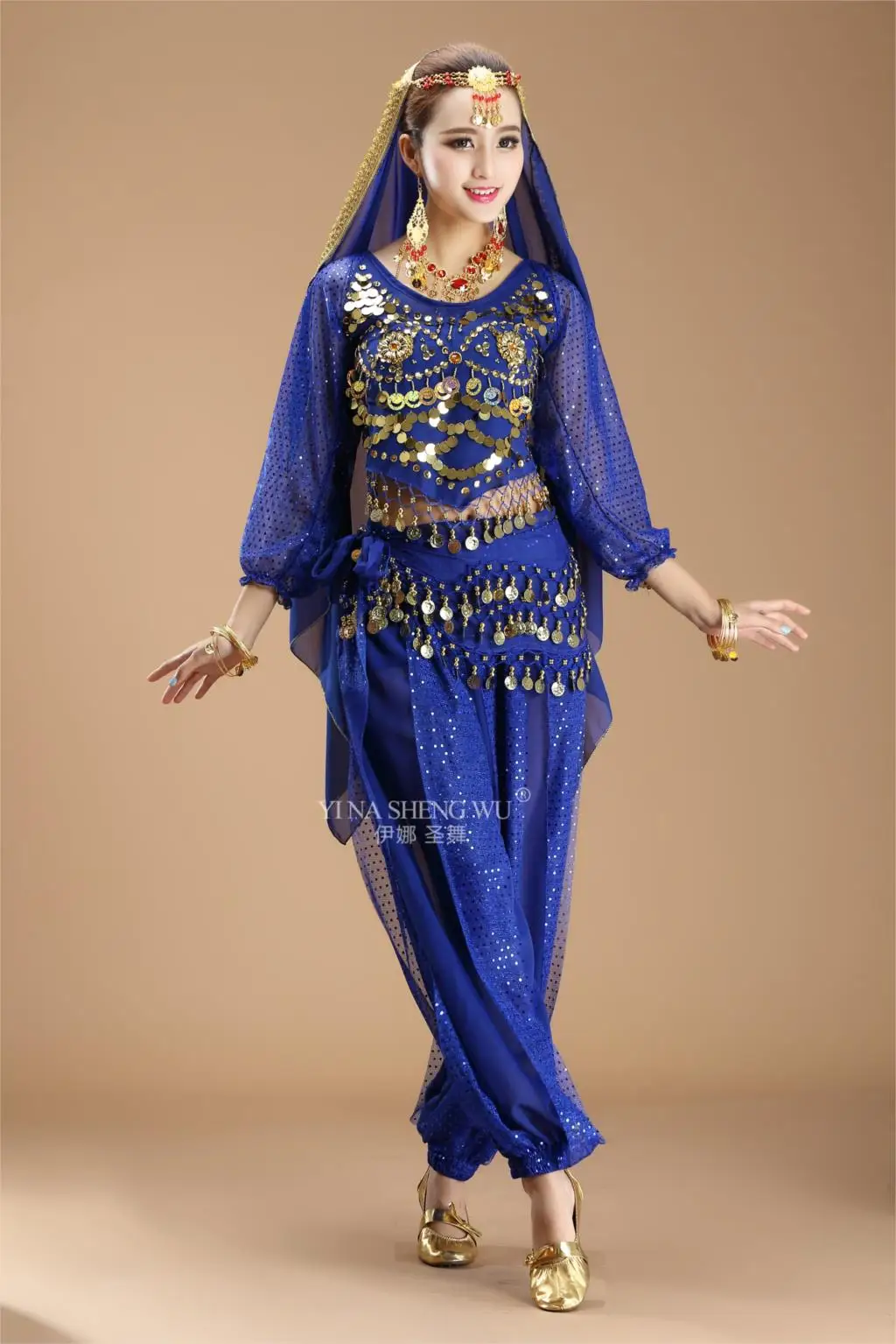 Women Belly Dance professional Indian Oriental bellydance Bollywood costume set costumes ladies Sari Dancing Performance Stage