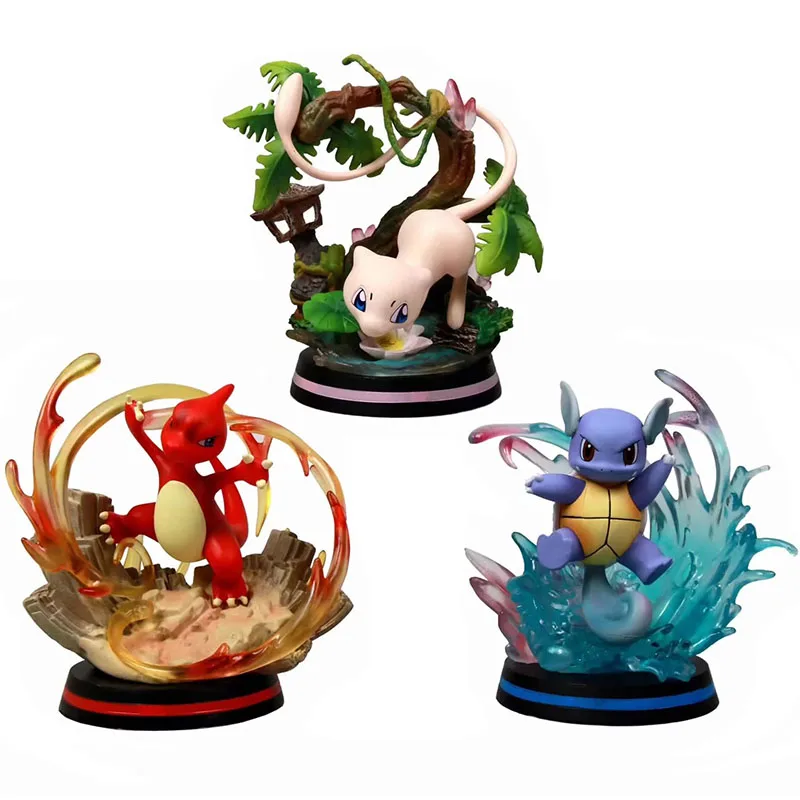 Горячие аниме Charmeleon Wartortle Mew Фигурки игрушки мультфильм фигурка модель коллекции