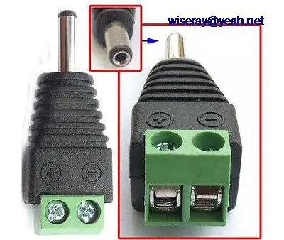  DHL/EMS 200PC 2Pin 3.5mm x 1.3mm DC Power Charger plug Terminals for CCTV Camera Notebook-A8 - 4.00019E+12