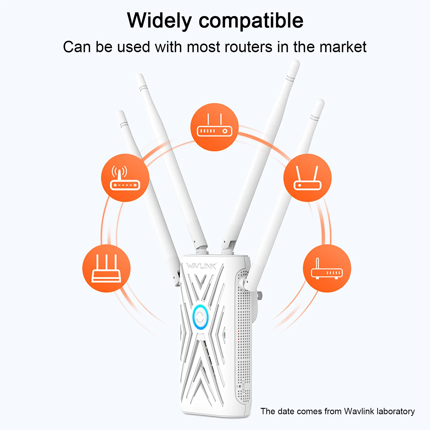 1200Mbps Repater Mở Rộng Kép Tăng Tín Hiệu WiFi 2.4G & 5G Tầm Xa Lặp Tín Hiệu 4 × 5 Dbi Anten Điểm Truy Cập wifi router