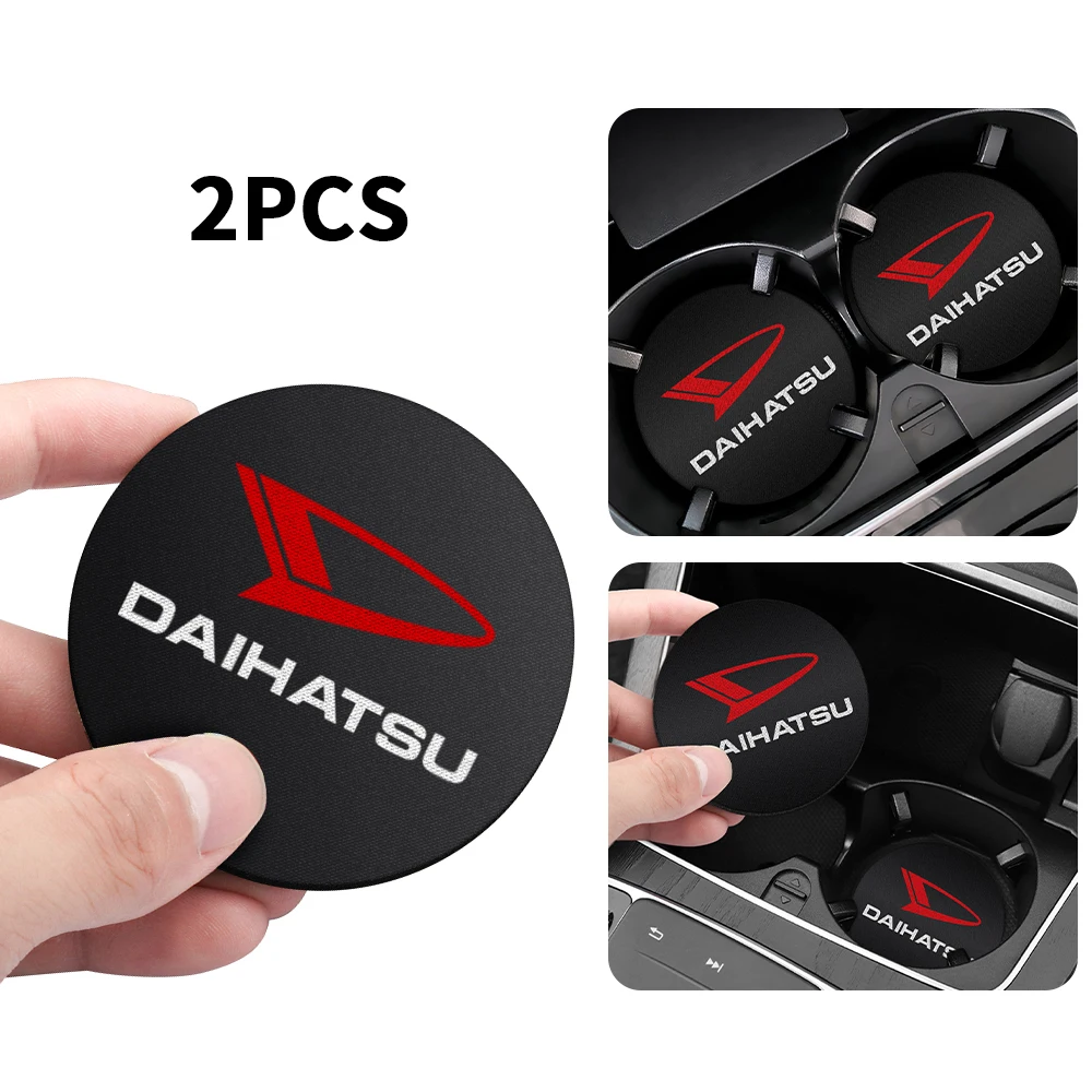 For Daihatsu Altis Terios Sirion Mebius Venza Datsun Serion On-Do 1/2PCS Car Non-slip Mat Water Coaster Cup Bottle Holder Pad