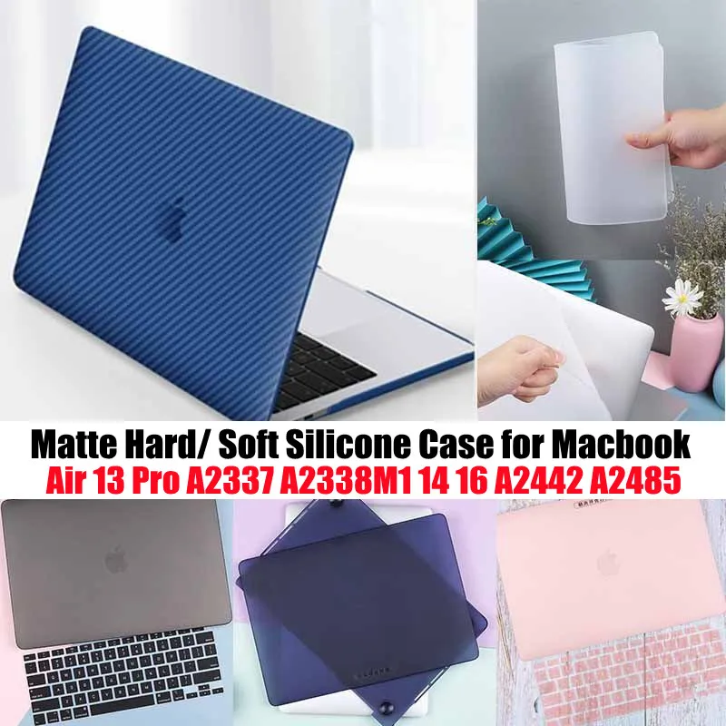 Ультратонкий Мягкий силиконовый чехол для 2021 Macbook Pro 14 A2442 A2485 Air 13 2020 A2337 A2338 M1 3 с