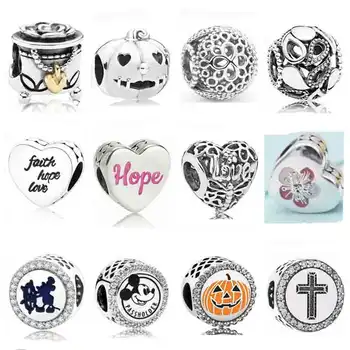 

PDB ZZ 47 Original 925 Sterling Silver PAN Charm Beads Suitable for DIY Bracelet Female Jewelry Gift Banquet Free Shipping