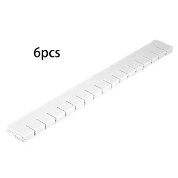 

4/6Pcs Practical Plastic DIY Grid Drawer Divider Adjustable Household Separators Office Storage Organizer Divider Organizer