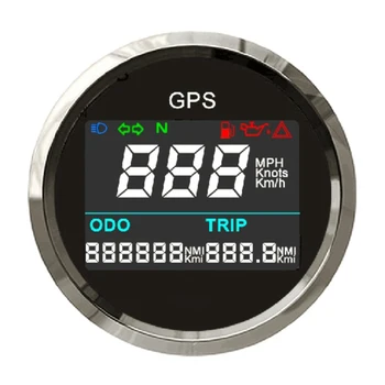 

Universal 52mm Digital GPS Speedometer With LCD Display Speed Gauge Adjustable Mileage Trip Counter For Motorcycle Car Boat