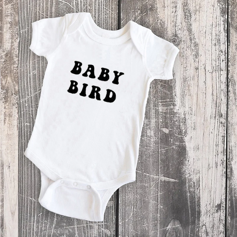 Mama Bird Baby Bird Tshirts Print Tee Family Clothing Big Sister Sets Mom and Baby Matching