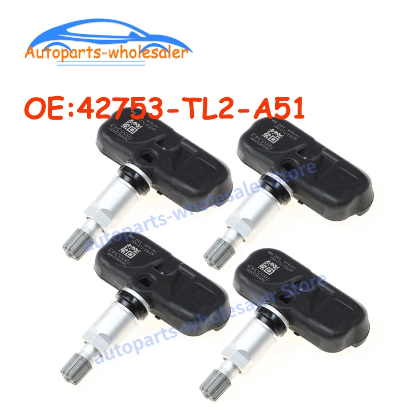 4 шт./партия автомобильные аксессуары 42753-TL2-A51 42753TL2A51 для Honda 2009 ACURA TSX TPMS датчик давления в шинах