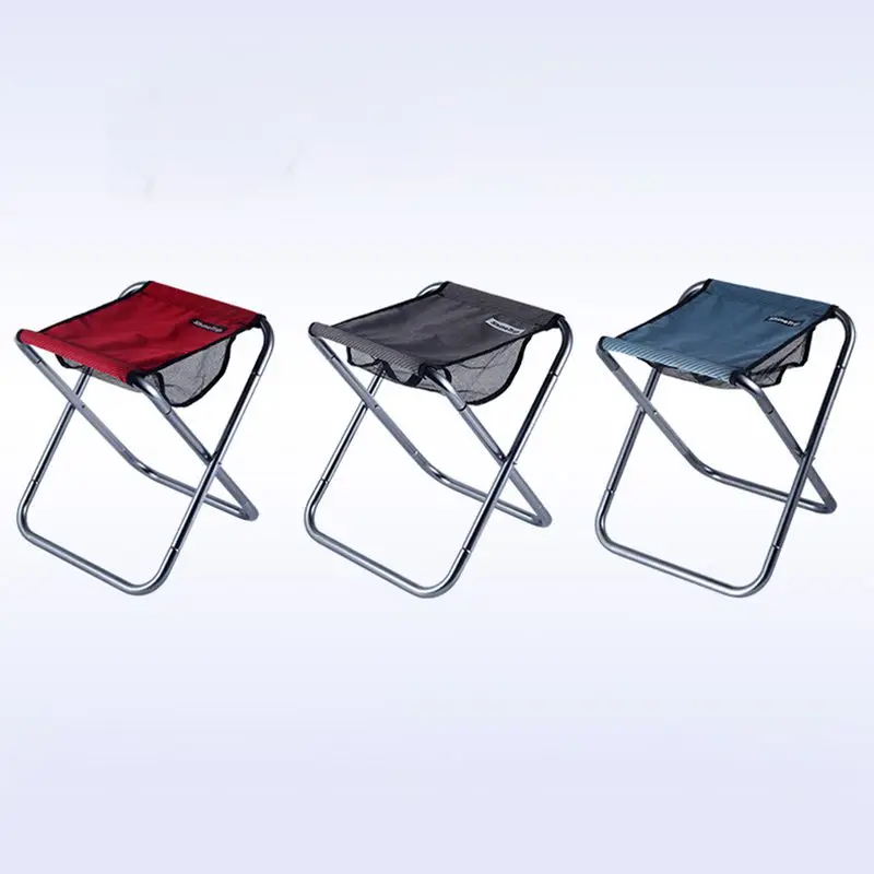 

Folding Stool Thick Portable Aluminum Alloy Outdoor Furniture Accessories With Mesh Pouch For Travel Picnic Camping Fishing