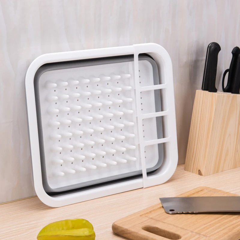 

Foldable Dish Rack Kitchen Storage Holder Drainer Bowl Tableware Plate Portable Drying Rack Home Shelf Dinnerware Organizer