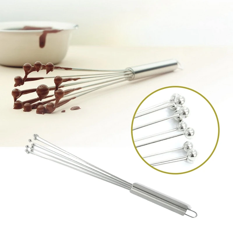 Stainless Steel Ball Whisk Beater Egg Stirrer Hand Mixer Kitchen Home Tools