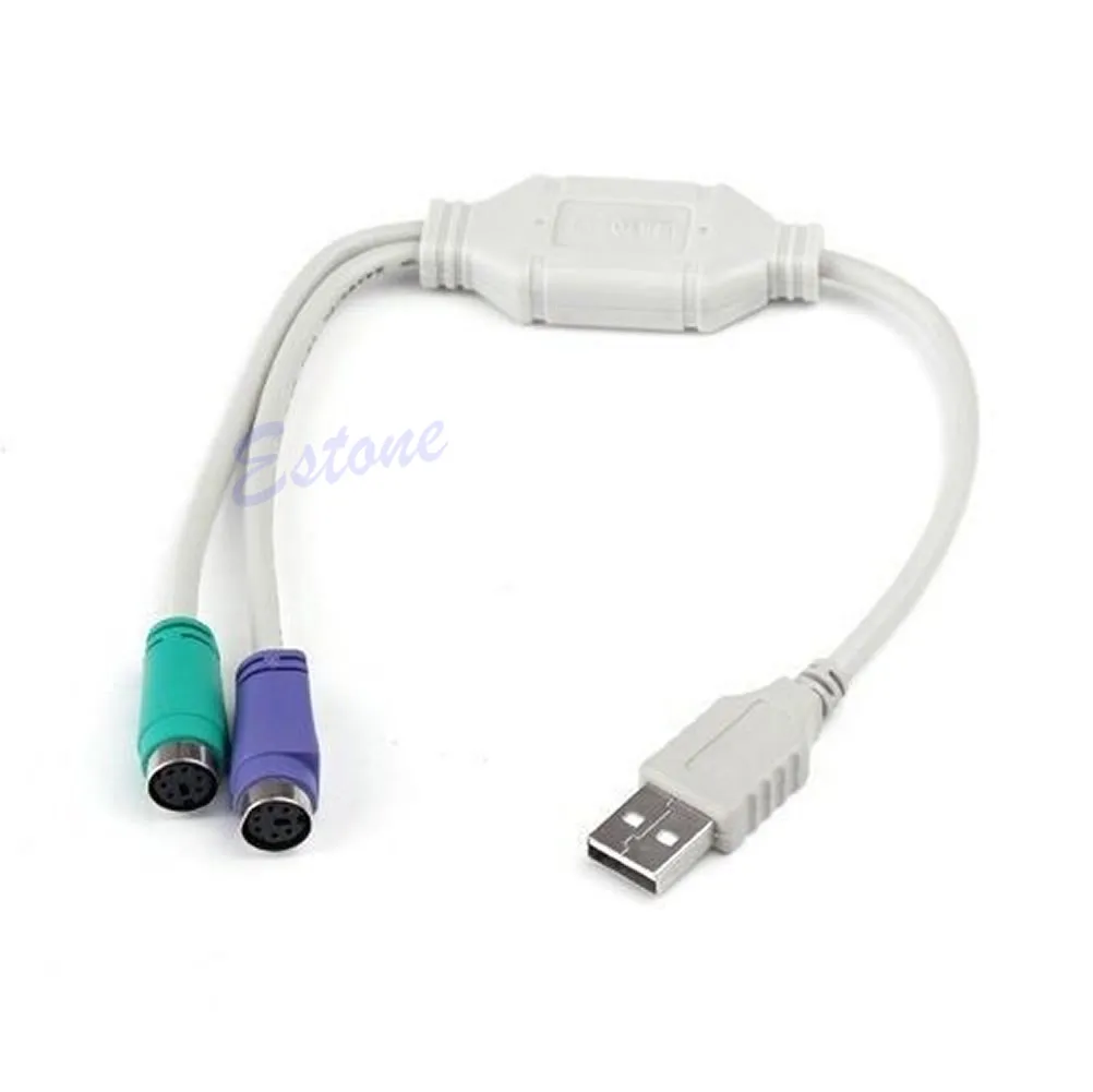 

USB Male To PS/2 PS2 Female Converter Adapter Converter Cable Cord Keyboard