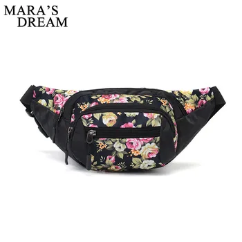 

Mara's Dream New Colorful Waist Pack For Men Fanny Pack Floral Pattern Bum Bag Women Hip Money Belt Travelling Mobile Phone Bag