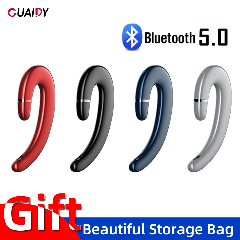 Hanging Single Wireless Bluetooth Headset V5 0 Earphone Handsfree Call Earbuds For iPhone Samsung Galaxy Note 10 Portable Micro