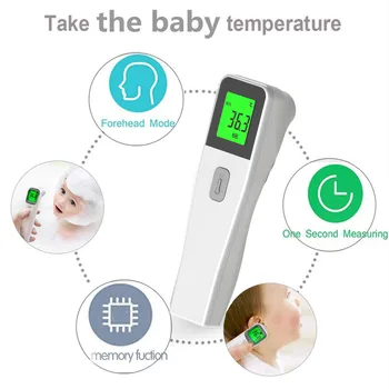 

Baby Thermometer Infrared Digital LCD Body Measurement Forehead Ear Non-Contact Adult Body Fever IR Children Termometro