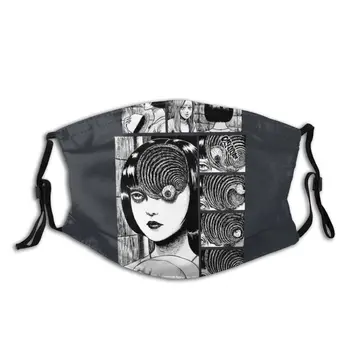

Uzumaki Junji Ito Horror Manga Non-Disposable Face Mask Pattern Dust Mask Protection Mask Respirator Mouth Muffle