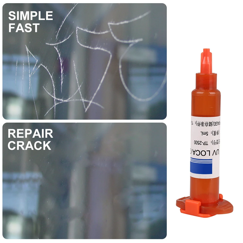 5ml /10mlUV Glue Optical Clear Glue Window Repair Tool for Repair Long Crack Glass Broken Crack Qucikly Restore Window or Screen car dent puller tool