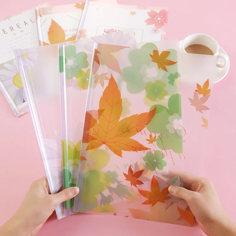 12pcs Lovely Soft Transparent PP A4 File Organizer Filling Bag Report Cover Cute Book Document Holder Folder | Канцтовары для офиса
