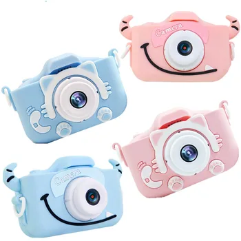 

Children's Camera Cute Toy Cat Mini Digital Camera IPS Screen Education Toys For Kids Camera for Children Birthday Gift