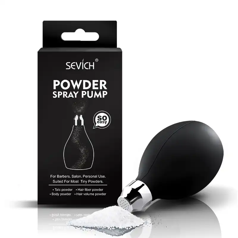talcum powder hair styling