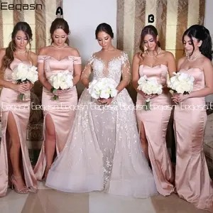 blush pink dress bridesmaid
