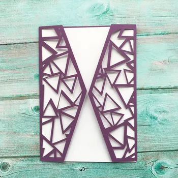 

12pcs new paper craft wedding invitations card wine red laser cut Christianism wedding card party invitation card decoration