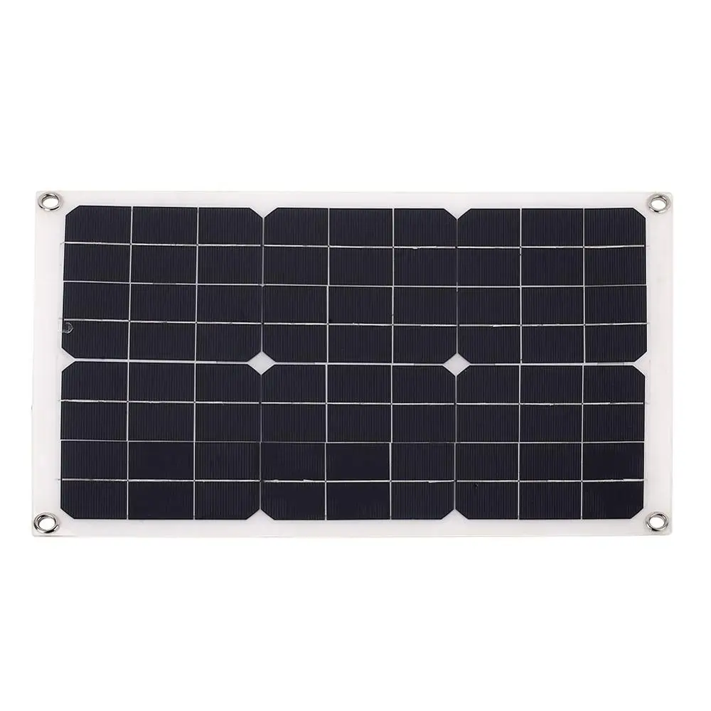 Blue White 20W 18V прочная солнечная панель и солнечная батарея с USB+ DC портом монокристаллический и силиконовый USB2.0 для аварийного питания - Цвет: Blue White