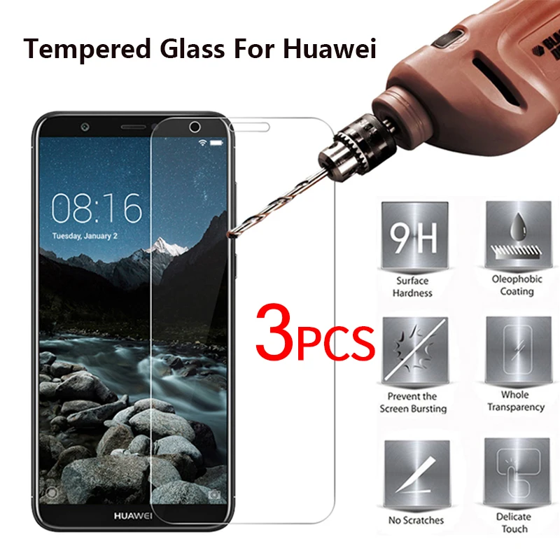 2.5D твердое закаленное стекло для Huawei P40 Lite P Smart 2019 Honor 10 9 Mate 20 Pro 8 Защитная пленка