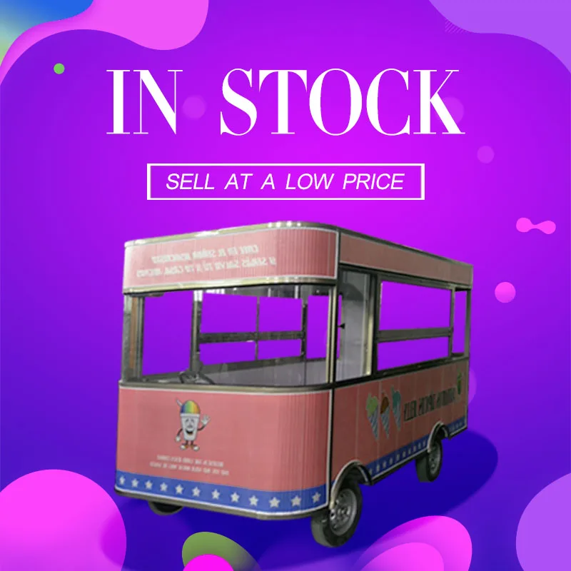 Mobile Food Truck For Sale Electric Street Fast Catering Cart Hot Dog