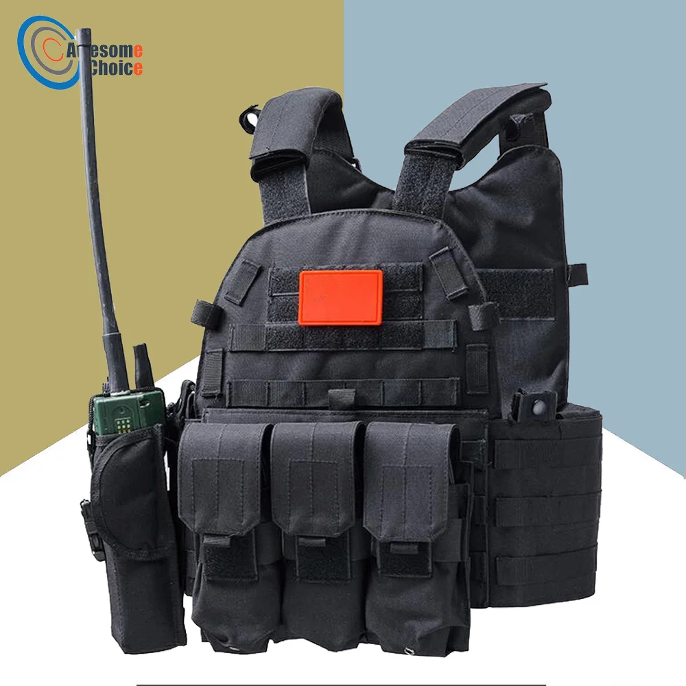 Страйкбол боевой 600D Molle тактический жилет Военная Экипировка охотничий защитный